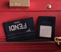  Fendi MINI PEEKABOO handbag in hand-painted Red python