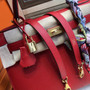 Hermes Red Kelly 28 cm Epsom Gold Hardware