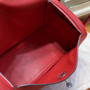 Hermes  Red Lindy 26 Togo Palladium HW