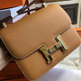 Hermes 1H Toffee Constance 24 Epsom bag with Gold Hardwares (2017 New Color)