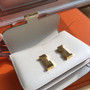  Hermes 10 Craie Constance Epsom leather 18cm Gold Hardware