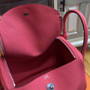 Hermes 8W Rose Azalee Lindy 30  Togo Palladium Hardware