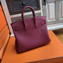 Hermes k1 Rouge Grenat  Birkin 25cm Togo Gold Hardware