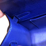 Hermès 7T Blue Electric Mini Kelly Pochette Epsom leather Gold hardware
