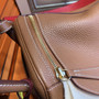 Hermes Gold/Rouge Tomate Lindy 30  Togo Gold Hardware