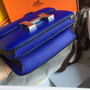  Hermes 7T Blue Electric  Constance Togo leather 18cm Palladium Hardware