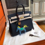 Hermes Black Birkin 25 cm Epsom Gold Hardware
