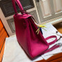 Hermes L3 Rose Purple Kelly 28 cm Epsom Gold Hardware