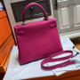 Hermes L3 Rose Purple Kelly 28 cm Epsom Gold Hardware