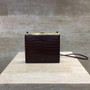 Celine MINI CLASP BAG IN CROCODILE BLACK