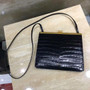 Celine MINI CLASP BAG IN CROCODILE BLACK