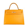 Hermès 9V Sun Yellow Kelly 32 Togo Epsom Gold Hardware