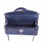 Hermes 73 Sapphire Mini Kelly II 20 Epsom calf Palladium Hardware