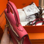 Hermes U5 Rose Lipstick  Mini Kelly II 20 Epsom calf Gold Hardware