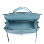 Hermès Blue Atoll  Kelly 25  Epsom Palladium Hardware