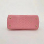 Chanel Small Pink Python Flap Bag With Top Handle 