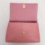 Chanel Small Pink Python Flap Bag With Top Handle