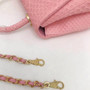 Chanel Small Pink Python Flap Bag With Top Handle 