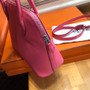 Hermes 8W Rose Azalee Bolide 27cm Bag Swift Leather