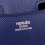 Hermes Blue Saphir CK73 Constance Togo leather 18cm Palladium Hardware