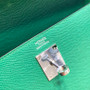 Hermès U4 Vert vertigao Kelly 32 Epsom Palladium Hardware