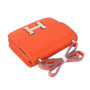 Hermes CK 93 Orange Constance 24cm  Lizard Gold Hardware