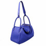 Hermes 7T Blue Electric Lindy 30  Togo Palladium Hardware