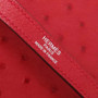 Hermes Red Kelly Bag 28cm KK Ostrich Leather Palladim Hardware