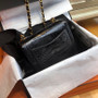 Chanel Alligator Mini Classic Flap Bag Black