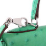 Hermes 6W Menthe Kelly Bag 28cm KK Ostrich Leather Palladim Hardware