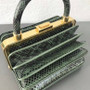 Gabriela Hearst Diana Bag Snake Green