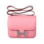 Hermes 1Q Rose Confetti  Constance Epsom leather 18cm Palladium Hardware