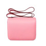 Hermes 1Q Rose Confetti  Constance Epsom leather 18cm Palladium Hardware