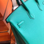  Hermes U4 Vert  Birkin 25 cm Togo Gold Hardware