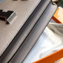 Hermes  M8 Gris Asphalte Constance 24 Epsom bag with Palladium Hardwares 