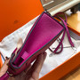Hermes  L3 Rose Purple Mini Kelly II 20 Epsom  Palladium Hardware