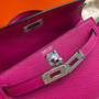 Hermes  L3 Rose Purple Mini Kelly II 20 Epsom  Palladium Hardware