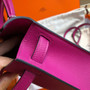 Hermes  L3 Rose Purple Mini Kelly II 20 Epsom  Palladium Hardware