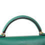 Hermès U4 Vert Vertigao  Mini Kelly II Epsom leather Gold hardware