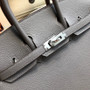 Hermes 81 Gris Tourterelle Birkin 25cm Togo Palladium Hardware