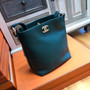Chanel Calfskin Botton Up Hobo Bag Green A57573