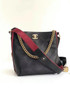 Chanel Calfskin Botton Up Hobo Bag Black A57573
