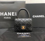 Chanel vintage duo flap bag Black