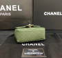 Chanel vintage duo flap bag Green