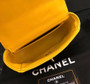 Chanel vintage duo flap bag Yellow