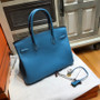 Hermès Blue Jean Birkin 30 cm Togo Leather Gold Hardware