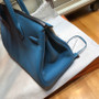 Hermès Blue Jean Birkin 30 cm Togo Leather Gold Hardware 