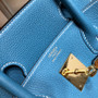 Hermès Blue Jean Birkin 30 cm Togo Leather Gold Hardware 