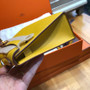  Hermès  9D Amber Mini Kelly II Epsom leather Palladium hardware