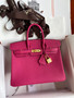 Hermes i6 Rose Extreme Birkin 25 cm Togo Gold Hardware